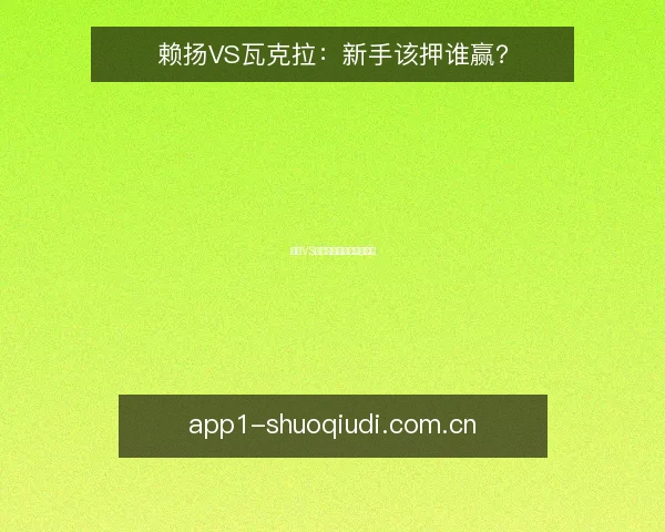 赖扬VS瓦克拉:新手该押谁赢?